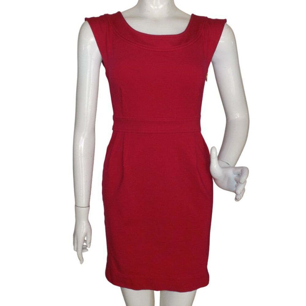MARC MARC JACOBS Dress, XS, Berry/Magenta, Short, Cut out back, Sleeveless